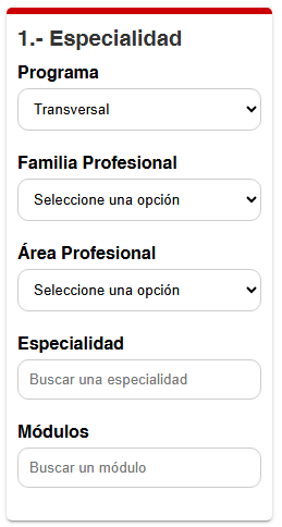 Captura del menú esquerra de la guia metodològica